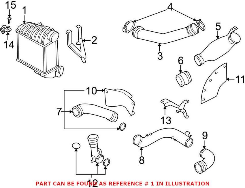 VW Intercooler 1J0145803T